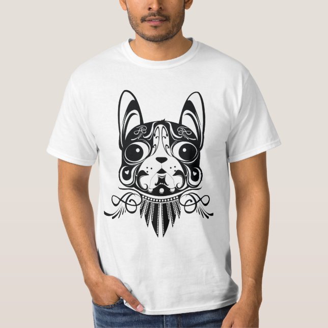 Camiseta cachorro-do-cão-de-moda-do-pirilo (Frente)