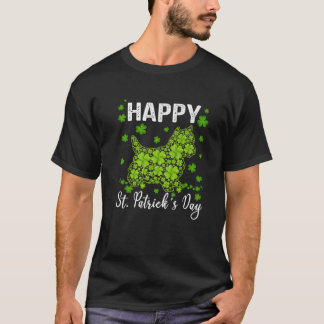 Camiseta Cachorro do Dia de São Patrício no Yorkshire Terri