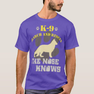 Camiseta Cachorro do German shepherd da Equipe de Emergênci