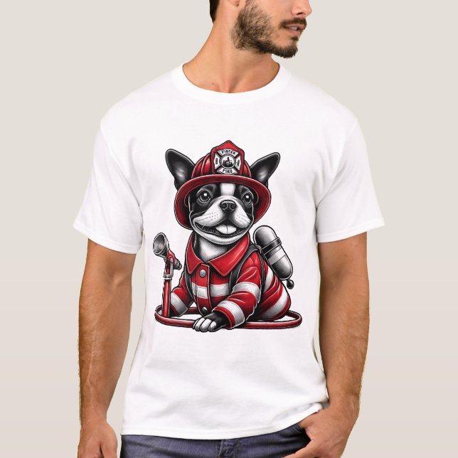 Camiseta Cachorro do incêndio de Bostie (Frente)