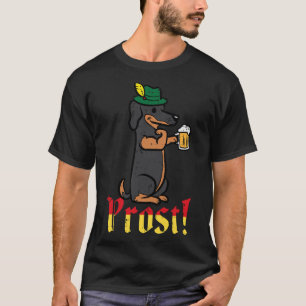 Camiseta Cachorro do Oktoberfest Dachshund Prost Wiener Pai