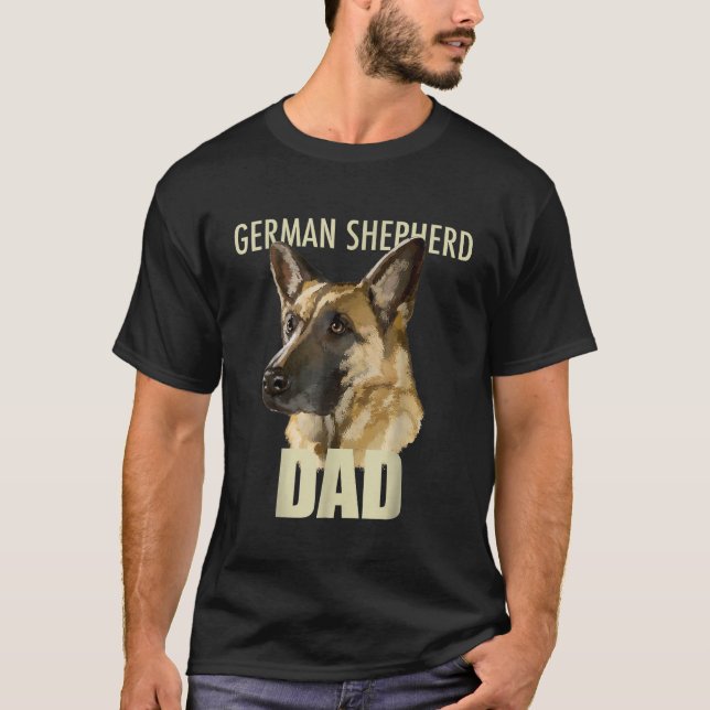 Camiseta Cachorro do Pai do German shepherd (Frente)