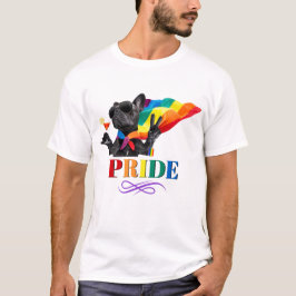 Camiseta Cachorro do Partido do Orgulho no Cabo Arco-íris