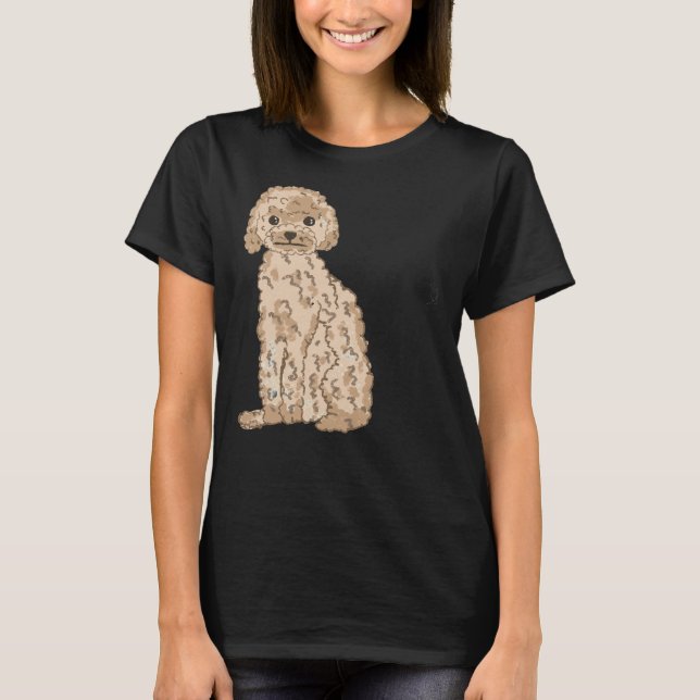 Camiseta Cachorro do Poodle do Ouro (Frente)