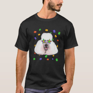 Camiseta Cachorro-do-rabo-de-gato Quebra-cabeça Óculos de s