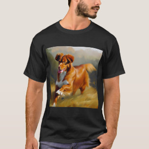 Camiseta Cachorro do Retriever com Chamada Duck Tolling da