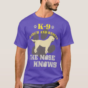 Camiseta Cachorro do Retriever Labrador do K9 em busca e sa