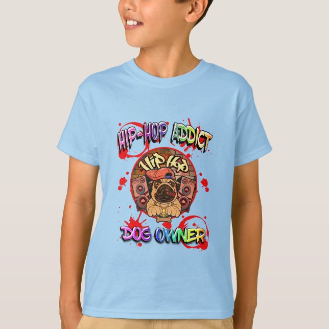 CAMISETA CACHORRO DO SALTO DE HIP FUNNY (Frente)