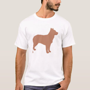 Camiseta cachorro-do-sul-australiano com rabo-peludo silo r