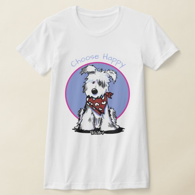 Camiseta Cachorro do widget do KiniArt (Postura )