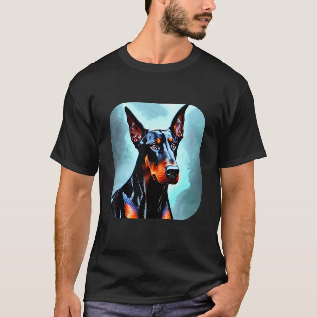 Camiseta Cachorro Doberman 3 (Frente)