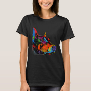 Camiseta Cachorro Doberman Colorido Pet Puppy Pet Pet Puppy