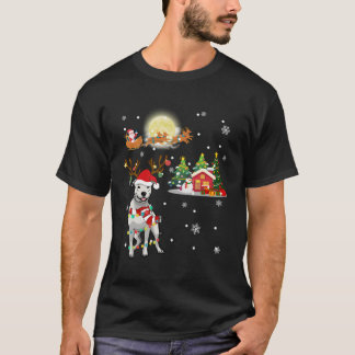 Camiseta Cachorro Dogo Argentino Leve Árvore de Natal X