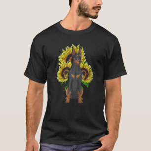 Camiseta Cachorro Dono de Animal de Estimação Hippie Girass