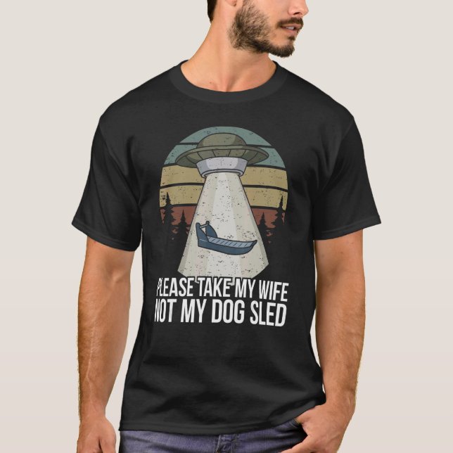 Camiseta Cachorro Dormindo Alaska Mushing Musher (Frente)