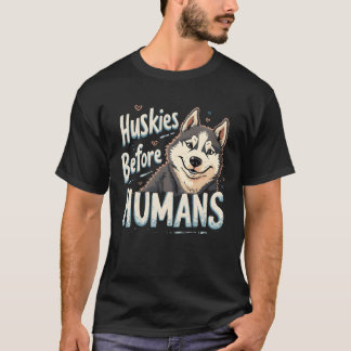 Camiseta Cachorro Dormindo Mushing Adventure Huskyekyemen