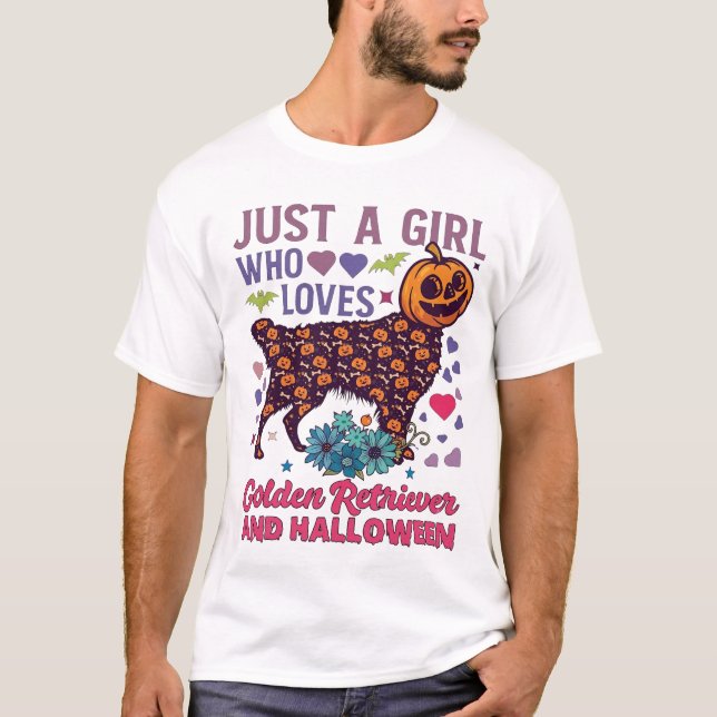 Camiseta Cachorro Dourado de Halloween_1 (Frente)
