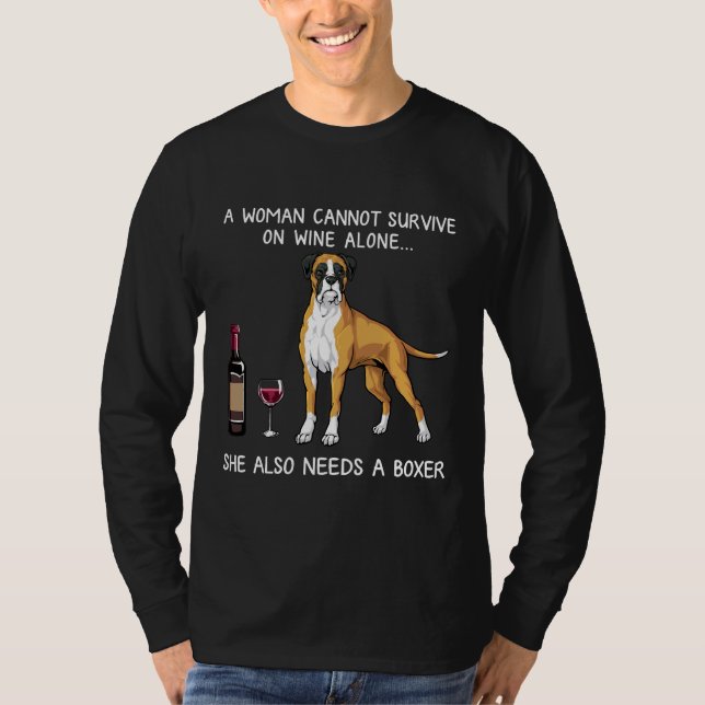 Camiseta Cachorro E Cachorro De Vinho (Frente)