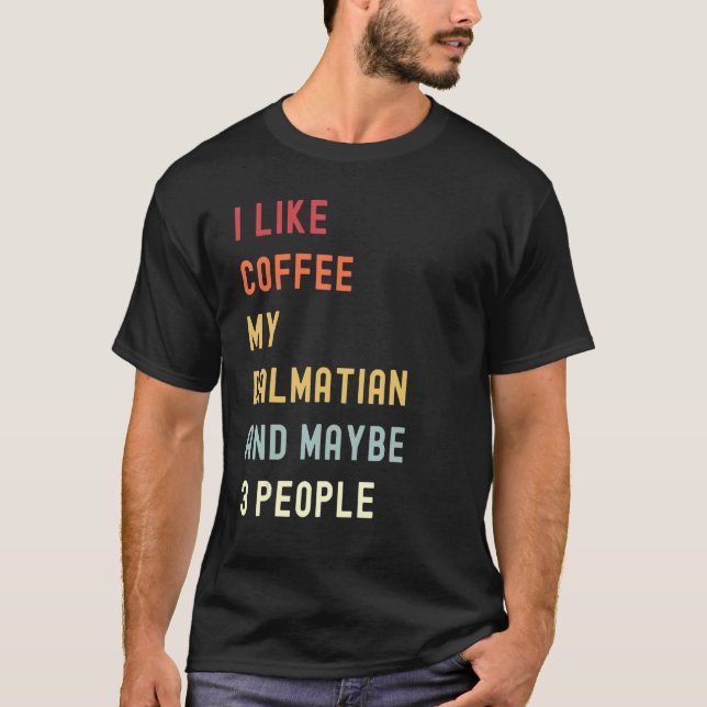 Camiseta Cachorro E Café Dalmáticos (Frente)