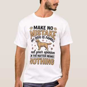 Camiseta Cachorro é Família Tipografia Vintage Retriever De