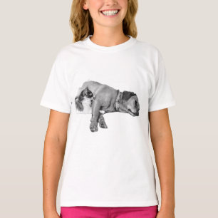 Camiseta Cachorro e Gato - Retrato Monocromático