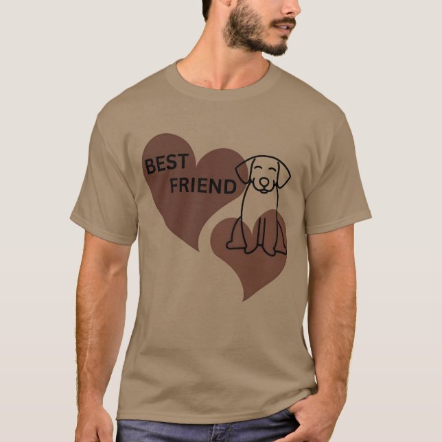 Camiseta Cachorro é o melhor presente de amizade (Frente)