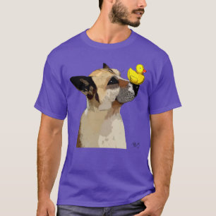 Camiseta Cachorro e Pato german shepherd