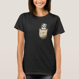 Camiseta Cachorro E Proprietário De Bolso Australianos