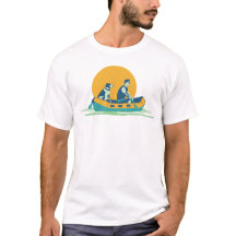 Cachorro em Barco de Rafting