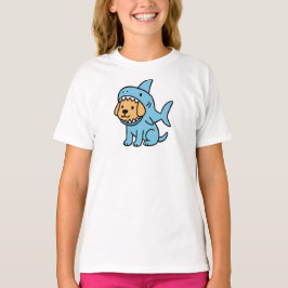 Camiseta Cachorro em Fantasia de Tubarão