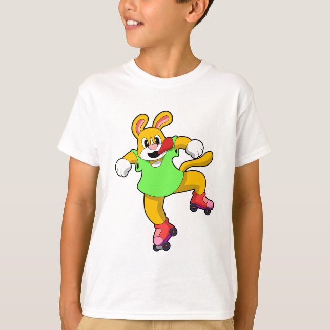 Camiseta Cachorro em Linha com Skates em Linha (Frente)