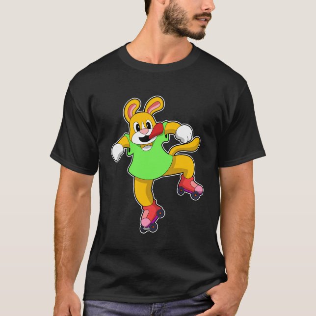 Camiseta Cachorro em Linha com Skates em Linha (Frente)