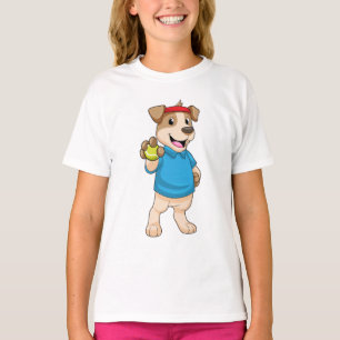 Camiseta Cachorro em Tênis com Tênis