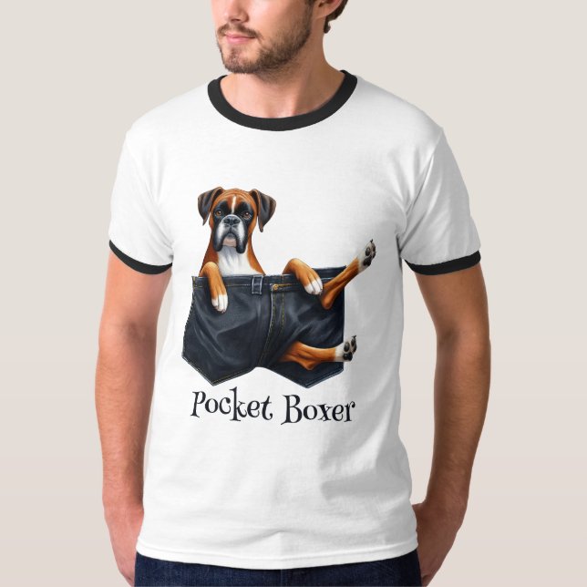 Camiseta Cachorro Embalado Num Bolso (Frente)