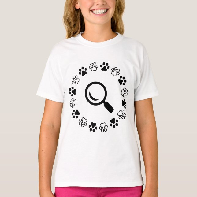 Camiseta Cachorro, encontrar pufe (Frente)