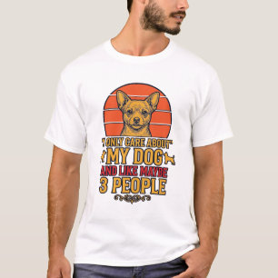 Camiseta Cachorro Engraçado Amante Citação Vintage Design V