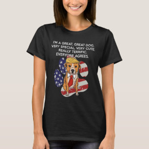 Camiseta Cachorro Engraçado Anti Presidente Donald Trump En