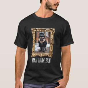 Camiseta Cachorro Engraçado Bah Hum Pug Natal Pet Festa Fot