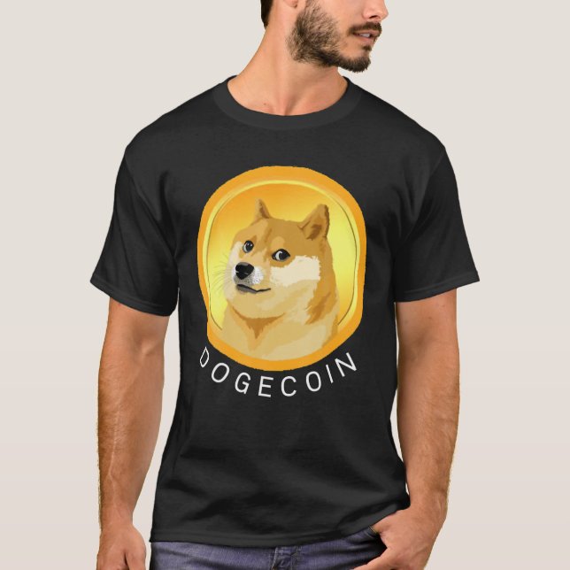 Camiseta Cachorro Engraçado Cachorro Moedas Cripto Moeda D (Frente)