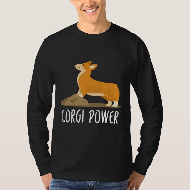 Camiseta Cachorro Engraçado Corgi Amp (Frente)