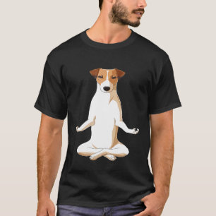 Camiseta Cachorro engraçado de ioga Jack Russell Terrier