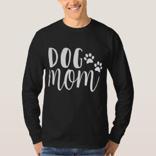 Camiseta Cachorro Engraçado Dizendo Design Mãe Com Pata Imp