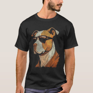 Camiseta Cachorro engraçado do American Pit Bull Terrier co