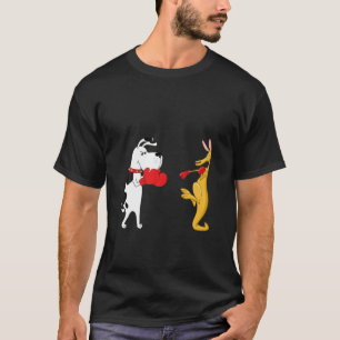 Camiseta Cachorro Engraçado E Canguru - Esporte Humor