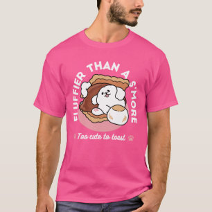 Camiseta Cachorro Engraçado e Design de S'more – Pun para A