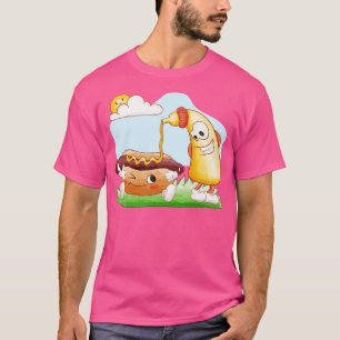 Camiseta Cachorro Engraçado E Mostarda