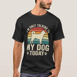 Camiseta Cachorro Engraçado Falando Pôr do Sol Retro