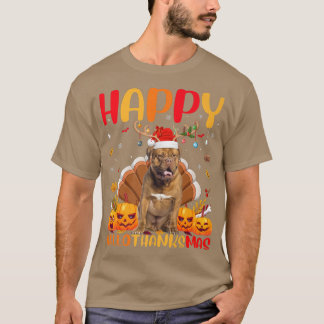 Camiseta Cachorro Engraçado, Feliz Cachorro De Bordeau, Olá