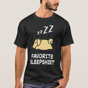 Camiseta Cachorro Engraçado Golden Retriever Cochilo Dormin