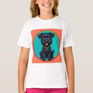 Camiseta Cachorro Engraçado Ilustração Digital Colorida